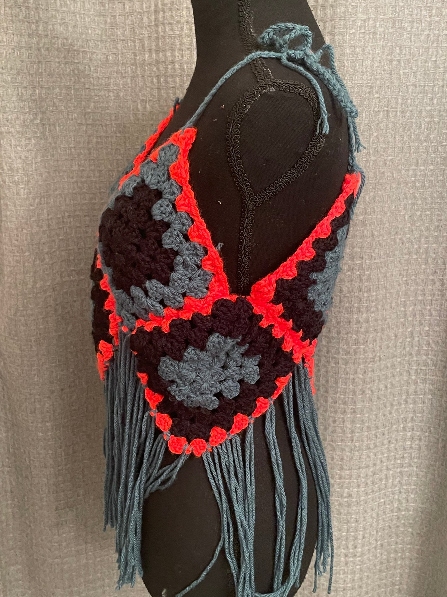 Boho Granny Square Fringe Summer Too
