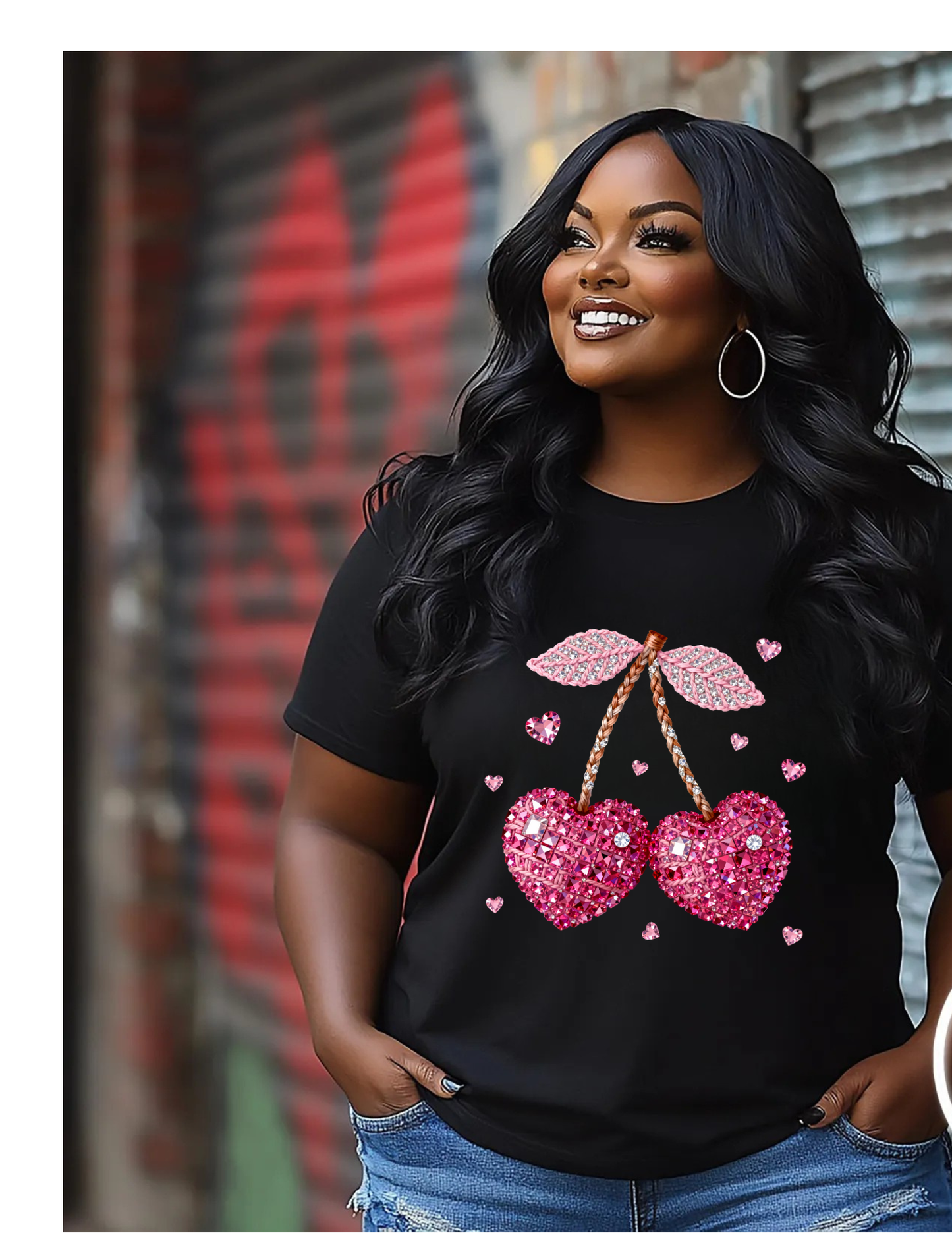 Valentine’s Day Rhinestone Illusion  Tshirts