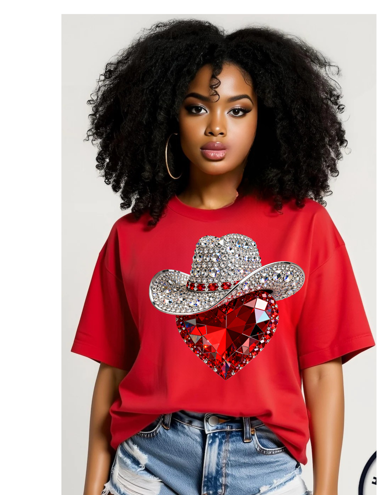 Valentine’s Day Rhinestone Ilusion Tshirts