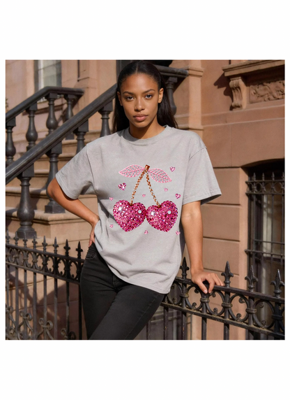 Valentine’s Day Rhinestone Illusion Tshirts