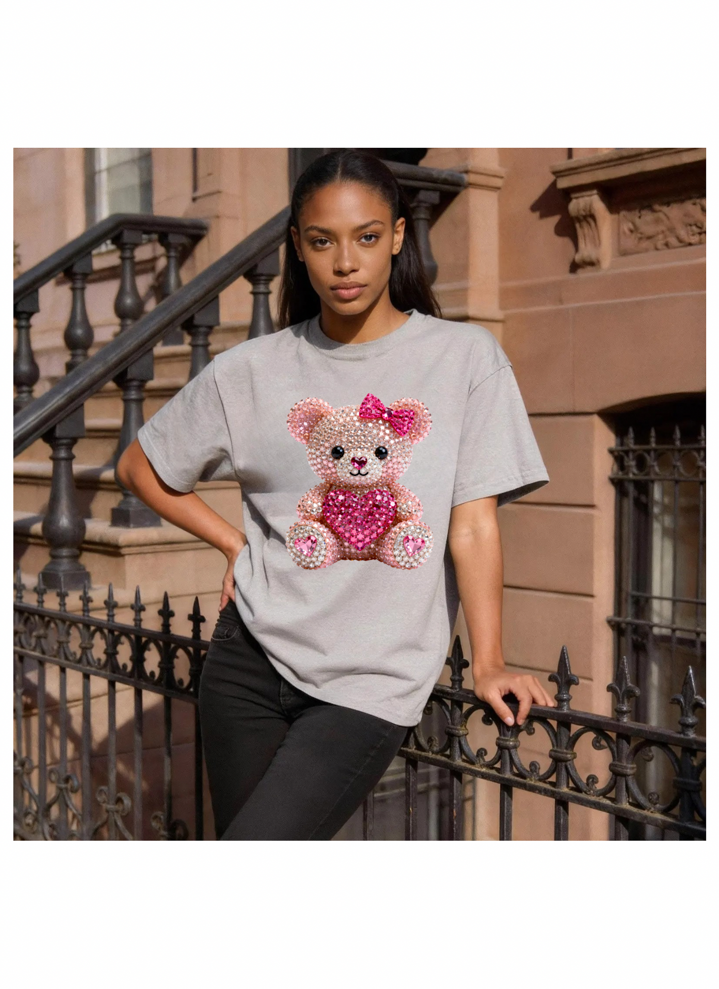 Valentine’s Day Rhinestone Illusion Tshirts