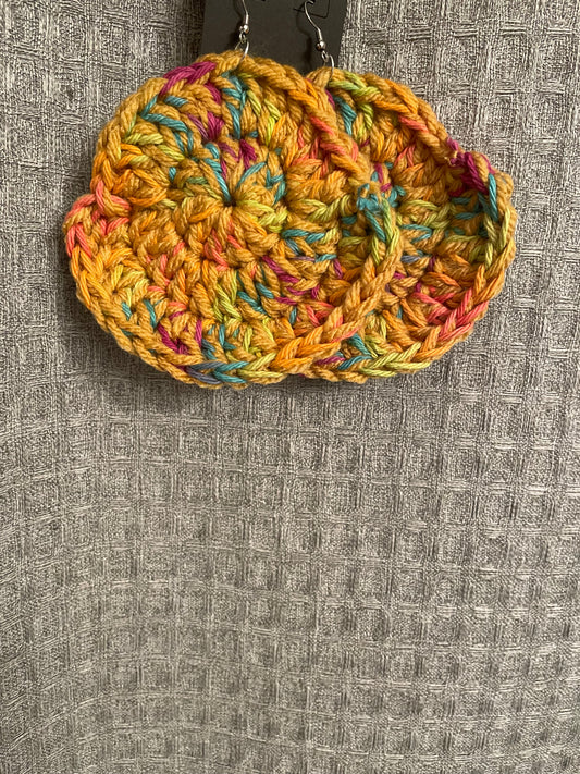 Seashell Skittle Crochet Hoops