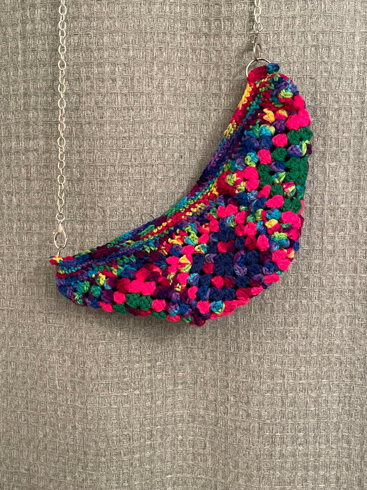 Rainbow Delight Crochet Crossbody