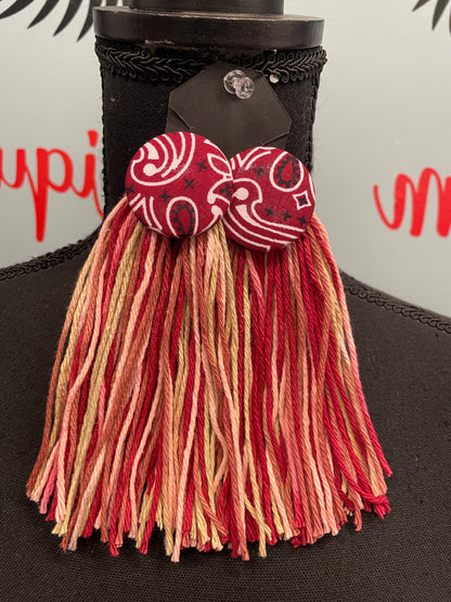 Button Yarn Earrings- Click for more styles